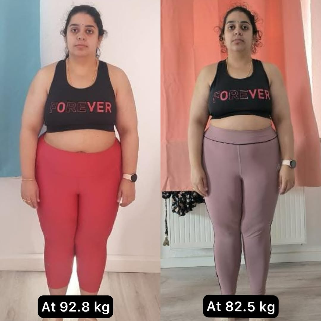 Best dietician in Kuala Lumpur transformation - before and after weight loss